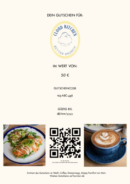 Restaurant-Gutschein für Cloud Kitchen