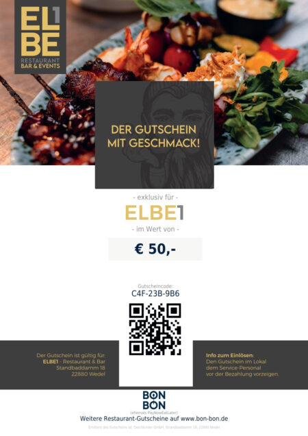 Restaurant-Gutschein für ELBE1