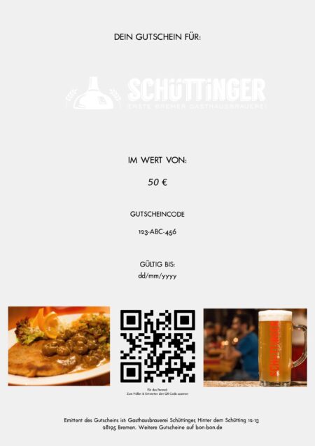 Restaurant-Gutschein für Schüttinger