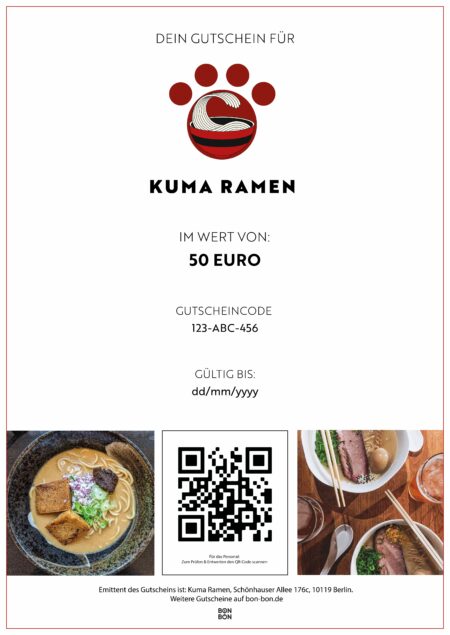 Restaurant-Gutschein für Kuma Ramen