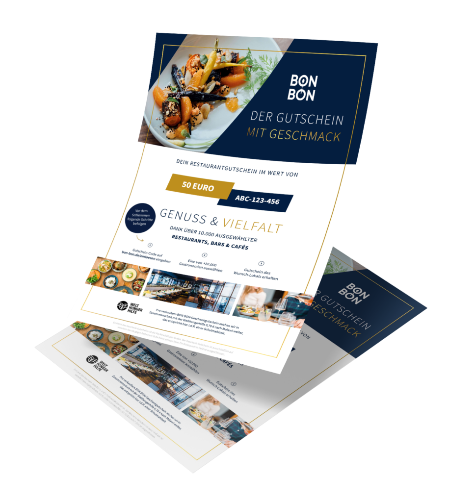 Abschiedsgeschenke für Mitarbeiter Restaurant Gutschein