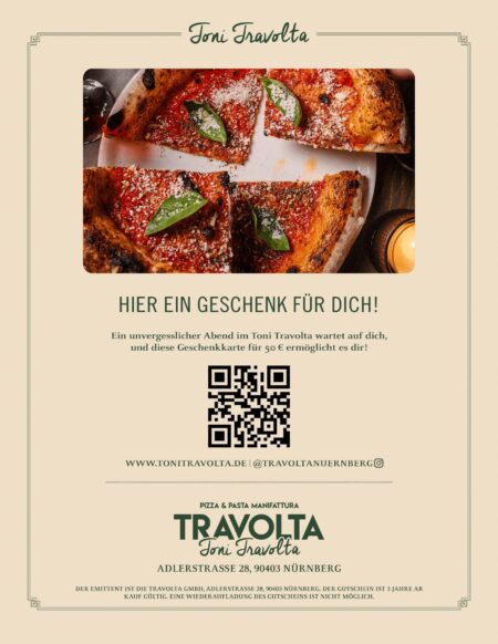 Restaurant-Gutschein für Toni Travolta
