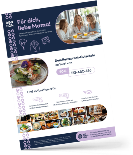 Restaurant-Gutschein für Gutschein zum Muttertag