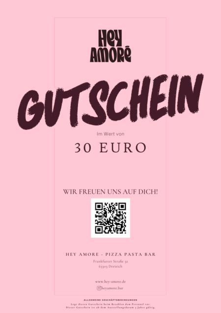 Restaurant-Gutschein für Hey Amore
