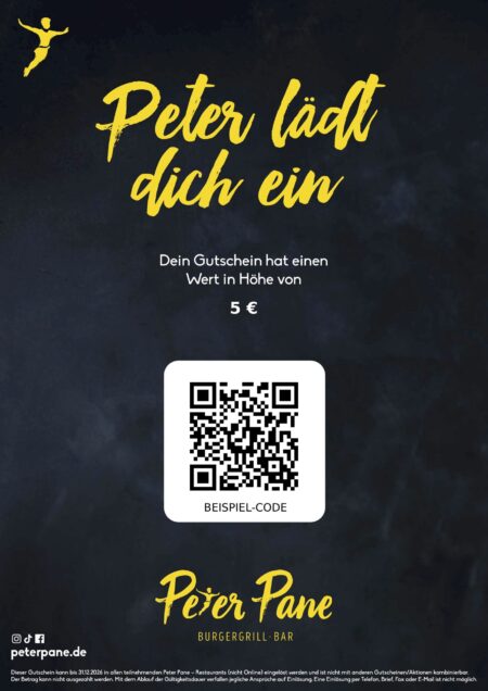 Restaurant-Gutschein für Peter Pane Gratis