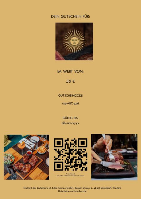 Restaurant-Gutschein für Estilo Campo Düsseldorf