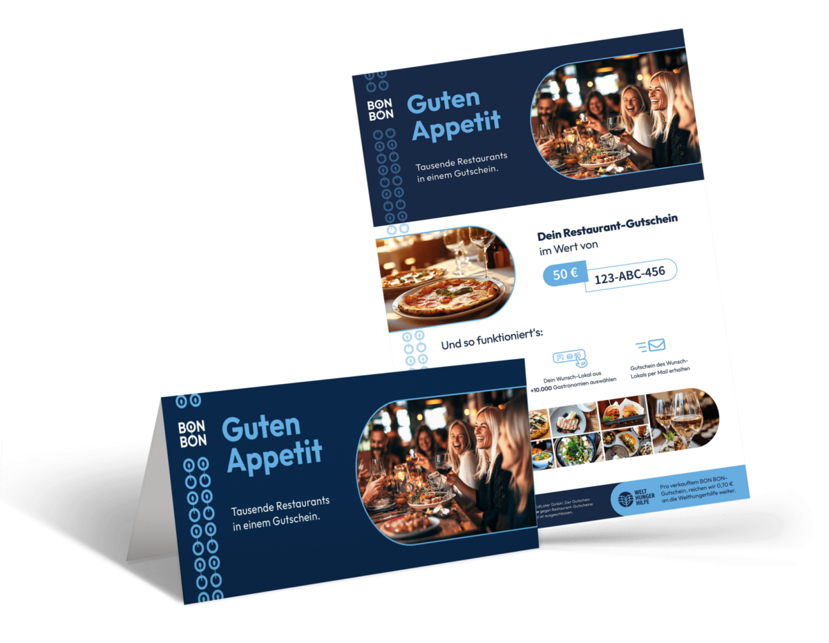 Restaurant-Gutschein Mitarbeitergeschenk / Firmenkunden